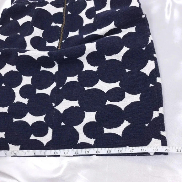 Loft Shift Dress Women's Size 6P Sleeveless Blue & White w/Pockets - Picture 12 of 13